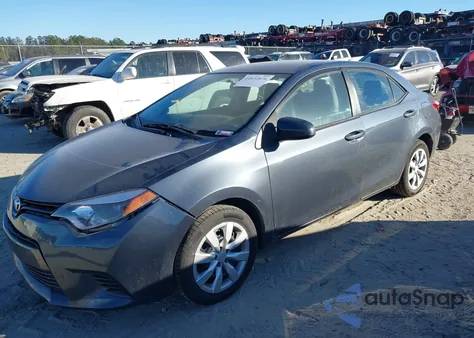 2016 Toyota Corolla Le z USA, uszkodzony, nr VIN 2T1BURHE8GC681400